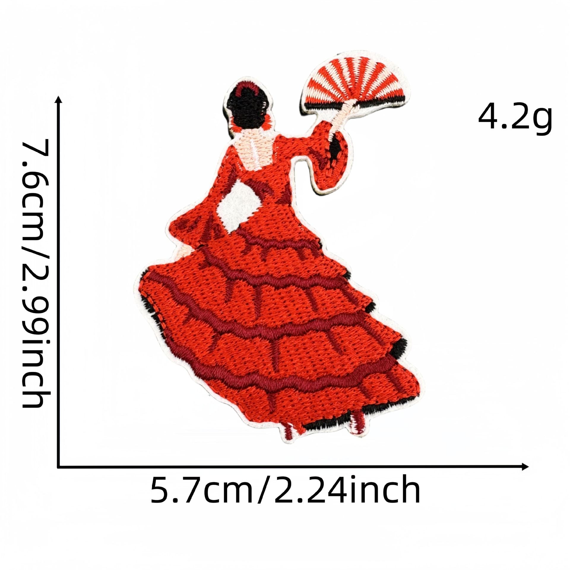 Wholesale Cute Embroidered Cloth Patches Velcro Bag DIY Decorative Clothes Patches